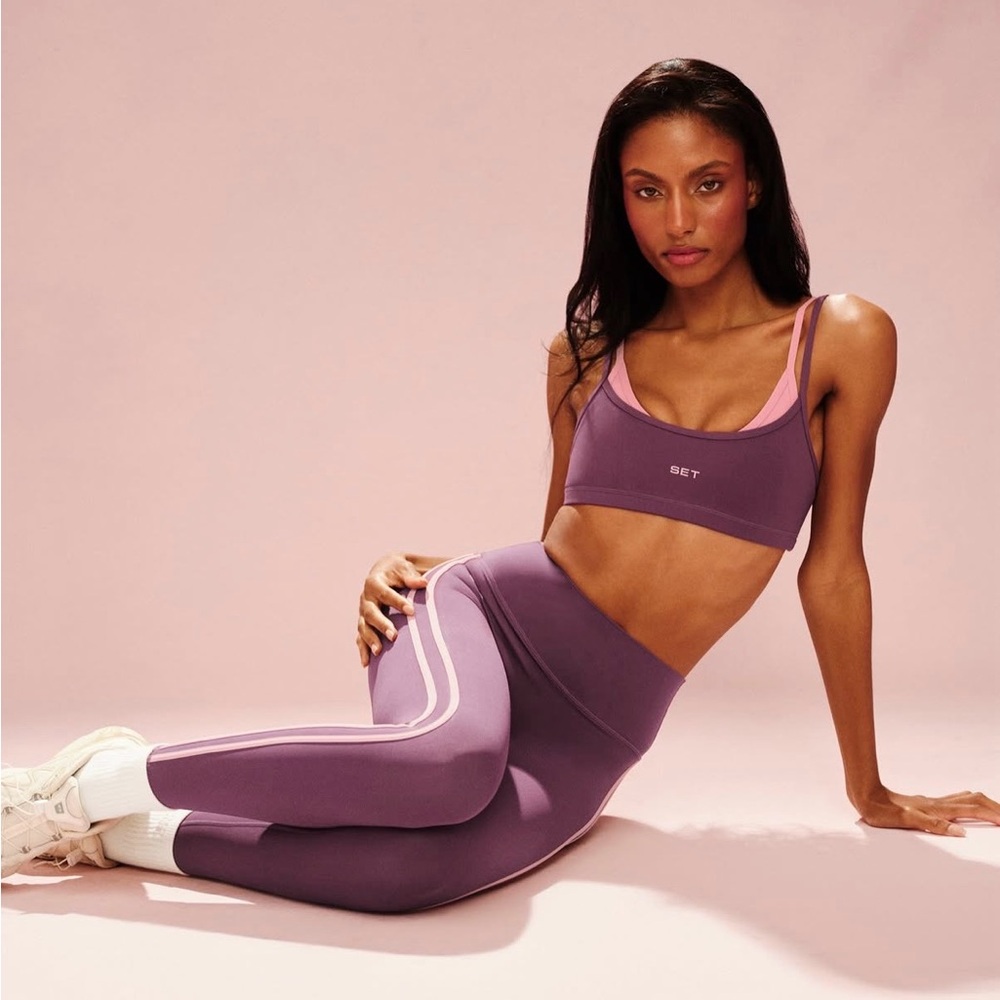 NWT Set Active Rosebud Bra and Legging Set
